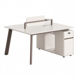 ΣΤΑΘΜΟΣ ΕΡΓΑΣΙΑΣ 2 ΘΕΣΕΩΝ NEWLINE HM18276 ΜΕΛΑΜΙΝΗ ΚΡΕΜ-ΠΟΔΙΑ ΑΛΟΥΜΙΝΙΟΥ 140x120x75Υεκ