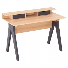 ΓΡΑΦΕΙΟ REXIN HM18290 ΜΕΛΑΜΙΝΗ ΣΕ SONAMA-ΓΚΡΙ 120x19-59x75-85,5ΥΥεκ. 0525862