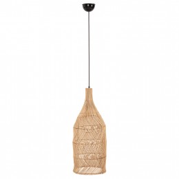ΦΩΤΙΣΤΙΚΟ ΟΡΟΦΗΣ THEON HM7888 ΚΡΕΜΑΣΤΟ ΑΠΟ RATTAN ΣΕ ΦΥΣΙΚΟ ΧΡΩΜΑ Φ22x148Υ εκ.