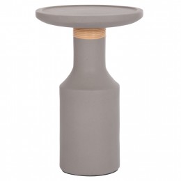 ΒΟΗΘΗΤΙΚΟ ΤΡΑΠΕΖΙ TRED(T) HM18169.03 FIBER CEMENT ΓΚΡΙ-ΦΥΣΙΚΟ RATTAN--Φ40x61Υεκ.