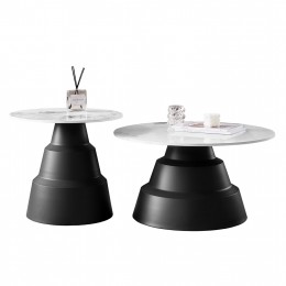 ΤΡΑΠΕΖΙΑ ΣΑΛΟΝΙΟΥ LIDOX HM18306.02 SINTERED STONE TOP- SNOW WHITE ΧΡΩΜΑ Φ50 & Φ70