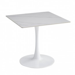 ΤΡΑΠΕΖΙ ΤΡΑΠΕΖΑΡΙΑΣ TETRAN HM18315.01 ΒΑΣΗ ΛΕΥΚΗ--SINTERED STONE SNOW WHITE 80x80x74Υεκ