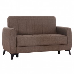 ΚΑΝΑΠΕΣ ΚΡΕΒΑΤΙ ΜΕ ΑΠΟΘ.ΧΩΡΟ ΔΙΘΕΣΙΟΣ NIKKO HM3293.02 ΜΠΕΖ ΥΦΑΣΜΑ 144x75x84Υεκ.