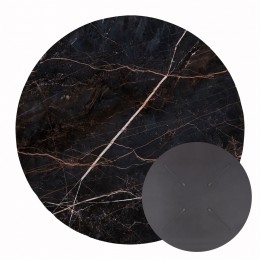 ΕΠΙΦΑΝΕΙΑ ΤΡΑΠΕΖΙΟΥ HPL ΣΤΡΟΓΓΥΛΗ HM5841.34 BLACK MARBLE Φ60εκ.