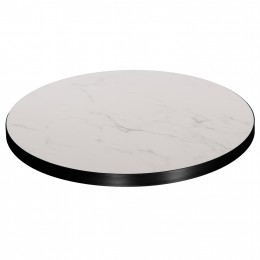 ΕΠΙΦΑΝΕΙΑ ΤΡΑΠΕΖΙΟΥ SINTERED STONE HM6653.02 ΜΕ ΠΛΑΙΣΙΟ ALU ΜΑΥΡΟ Φ70εκ.