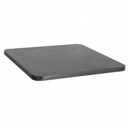 ΕΠΙΦΑΝΕΙΑ ΤΡΑΠΕΖΙΟΥ SINTERED STONE ΤΕΤΡΑΓΩΝΗ HM6655.05 ΠΛΑΙΣΙΟ ALU ΓΚΡΙ 80x80εκ.