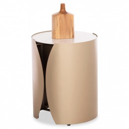 ΤΡΑΠΕΖΑΚΙ ΒΟΗΘΗΤΙΚΟ ΣΕΙΡΑ OBSESSION SM18090 ΚΕΡΑΜΙΚΟ TOP ΜΕ ΓΥΑΛΙ-ΜΕΤΑΛΛΟ Φ40x50Υεκ