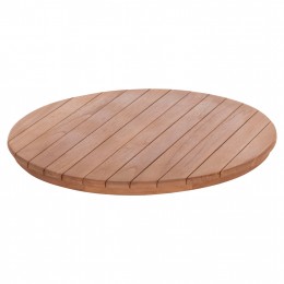 ΕΠΙΦΑΝΕΙΑ ΤΡΑΠΕΖΙΟΥ ΣΤΡΟΓΓΥΛΗ HM18132 ΞΥΛΟ TEAK--ΦΥΣΙΚΟ Φ60x4(πάχος)εκ. 0538126