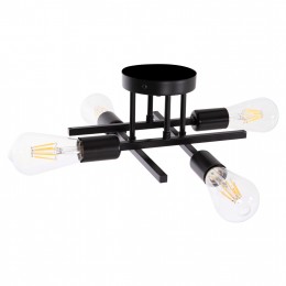 ΦΩΤΙΣΤΙΚΟ ΟΡΟΦΗΣ ΠΟΛΥΦΩΤΟ LIGHTY HM7428.11 ΜΕΤΑΛΛΟ ΣΕ ΜΑΥΡΟ 28x28x15Υεκ.