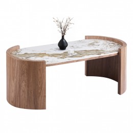 ΤΡΑΠΕΖΙ  ΣΑΛΟΝΙΟΥ MARBLEX HM18445 ΚΕΡΑΜΙΚΟ TOP PANDORA--MDF ΠΟΔΙΑ 120x60x43Υεκ