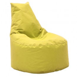 Πουφ πολυθρόνα Norm PRO pakoworld υφασμάτινο αδιάβροχο κίτρινο 056-000037