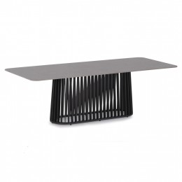 ΤΡΑΠΕΖΙ ΤΡΑΠΕΖΑΡΙΑΣ ΕΞ.ΧΩΡΟΥ ETERNITY SM6175 ΑΝΘΡΑΚΙ ΑΛΟΥΜINIO-ΓΚΡΙ SINTERED STONE 240x100x75,5Υ