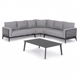 ΣΕΤ ΣΑΛΟΝΙ ΕΞ.ΧΩΡΟΥ 4ΤΜΧ ORION CORNER SM6191.01 ΣΚΟΥΡΟ ΓΚΡΙ ΑΛΟΥΜΙΝΙΟ & OLEFIN 0612613