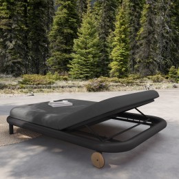 ΔΙΠΛΗ ΞΑΠΛΩΣΤΡΑ ΣΕΙΡΑ EUTOPIA SM6238.01 ΣΚΟΥΡΟ ΓΚΡΙ ΑΛΟΥΜΙΝΙΟ & OLEFIN