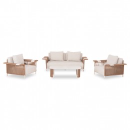 ΣΕΤ ΣΑΛΟΝΙ ΕΞ.ΧΩΡΟΥ 4ΤΜΧ AURORA SM6344 ΚΡΕΜ ΑΛΟΥΜΙΝΙΟ-PE WICKER-SINTERED STONE
