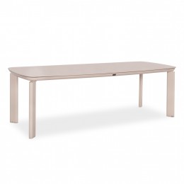 ΤΡΑΠΕΖΙ STERLIN SM6356 ΚΡΕΜ ΑΛΟΥΜΙΝΙΟ & SINTERED STONE TOP 240x100x76Yεκ.