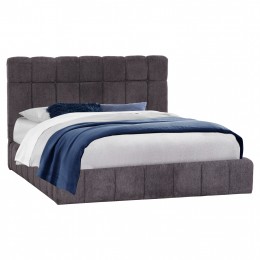ΚΡΕΒΑΤΙ RAMON ΜΕ ΑΠΟΘΗΚΕΥΤΙΚΟ ΧΩΡΟ HM720 ΥΦΑΣΜΑ ΜΠΟΥΚΛΕ ΣΚΟΥΡΟ ΓΚΡΙ-ΣΤΡΩΜΑ 160x200εκ