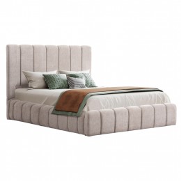 ΚΡΕΒΑΤΙ REMO ΜΕ ΑΠΟΘΗΚΕΥΤΙΚΟ ΧΩΡΟ HM719.10 ΥΦΑΣΜΑ ΜΠΟΥΚΛΕ ΜΠΕΖ-ΓΙΑ ΣΤΡΩΜΑ 160x200εκ