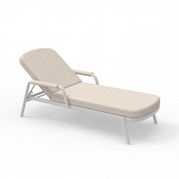 ΞΑΠΛΩΣΤΡΑ BERLINETTE SM6420.02 ΚΡΕΜ ΑΛΟΥΜΙΝΙΟ--ΜΠΕΖ ΟΛΕΦΙΝ ΥΦΑΣΜΑ 197x82x53Υεκ.