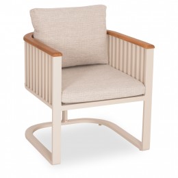 ΠΟΛΥΘΡΟΝΑ ΑΛΟΥΜΙΝΙΟΥ ΣΕΙΡΑ ETERNITY SM6176.01 ΚΡΕΜ ΧΡΩΜΑ-ΜΠΕΖ ΜΑΞΙΛΑΡΙΑ 65x72x84Υ