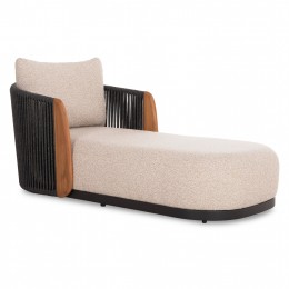 DAYBED ΜΟΝΟ AUGUSTUS SM6451.01 ΤΕΑΚ ΞΥΛΟ-ΣΧΟΙΝΙ-OLEFIN-ΑΛΟΥΜΙΝΙΟ 85x165x80Υεκ.