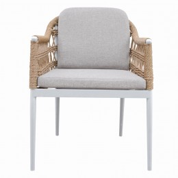 ΠΟΛΥΘΡΟΝΑ BOXER HM6556.02 ΑΛΟΥΜΙΝΙΟ & ΜΑΞΙΛΑΡΙΑ ΜΠΕΖ-TWIST WICKER 61x59x78,5Yεκ