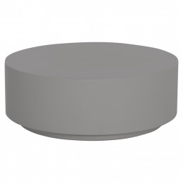 ΤΡΑΠΕΖΙ ΜΕΣΗΣ ΣΤΡΟΓΓΥΛΟ KYOKO HM6579.01 ΓΚΡΙ FIBER CEMENT Φ90x34Υεκ.