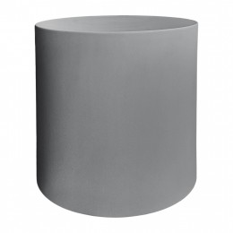 ΤΡΑΠΕΖΙ ΒΟΗΘΗΤΙΚΟ ΣΤΡΟΓΓΥΛΟ KYOKO HM6592.01 ΓΚΡΙ FIBER CEMENT Φ40x43Υεκ.