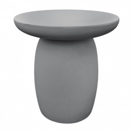 ΤΡΑΠΕΖΙ ΜΕΣΗΣ ΣΤΡΟΓΓΥΛΟ HIKARI HM6593.01 ΓΚΡΙ FIBER CEMENT Φ46x48Υεκ.