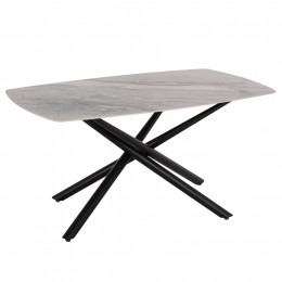 ΤΡΑΠΕΖΙ ΤΡΑΠΕΖΑΡΙΑΣ ISKA HM18420 ΚΕΡΑΜΙΚΟ TOP ΣΕ ΛΕΥΚΟ/ΚΑΦΕ ΜΑΡΜΑΡΟ 160x90x79Υεκ