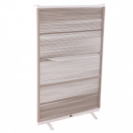 ΠΑΡΑΒΑΝ DELANOR SM6403.01 IVORY ΑΛΟΥΜΙΝΙΟ--ΣΧΟΙΝΙ ΜΠΕΖ 120x178,5Υεκ.