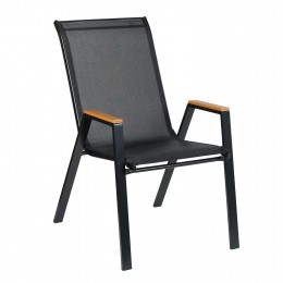 ΠΟΛΥΘΡΟΝΑ ΕΞ.ΧΩΡΟΥ LEONE HM6429.03 ΜΕΤΑΛΛΙΚΗ ΜΑΥΡΗ--TEXTILENE ΜΑΥΡΟ 54x74x91Υεκ