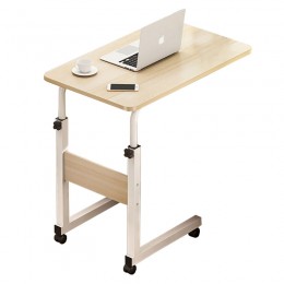 Βοηθητικό τραπέζι Talf pakoworld τροχήλατο φυσικό-λευκό 60x40x62-88εκ