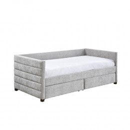 SUENO ΚΑΝΑΠΕΣ ΚΡΕΒΑΤΙ (ΓΙΑ ΣΤΡΩΜΑ 90x190cm) ΓΚΡΙ ΑΝΟΙΧΤΟ 209x99.5x76cm