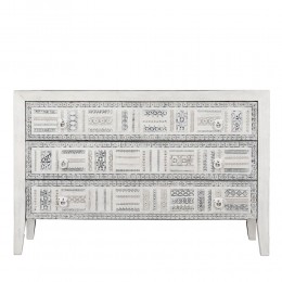 FLOR ΣΥΡΤΑΡΙΕΡΑ 3ΣΥΡΤΑΡΙΑ ΛΕΥΚΟ DECAPE ΦΥΣΙΚΟ 115x42x75cm