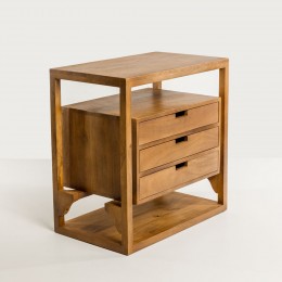 ELIS ΚΟΜΟΔΙΝΟ 3ΣΥΡΤΑΡΙΑ ΦΥΣΙΚΟ 65x38x65cm