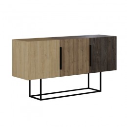 Μπουφές Estella pakoworld φυσικό-καρυδί 150x42x79.5εκ 119-001110