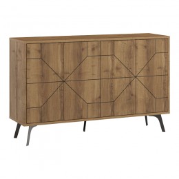 Μπουφές Dune pakoworld σε καρυδί απόχρωση 123x35x77.4εκ 119-001230