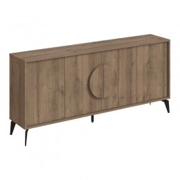 Μπουφές Gora pakoworld σε απόχρωση ανοιχτό καρυδί 180x35.6x82εκ 119-001232