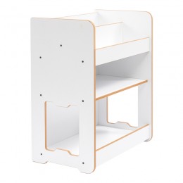 Ραφιέρα Seagull pakoworld λευκό mdf 57x34x70εκ 120-000424