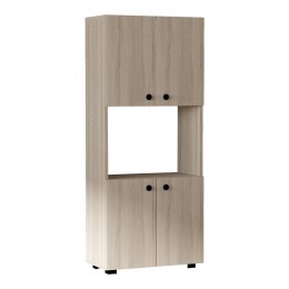 Ντουλάπα κουζίνας Guzel pakoworld σε sonoma απόχρωση 60x31.4x140εκ 120-000479