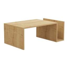 Τραπέζι σαλονιού Poko pakoworld σε oak απόχρωση 86.8x50x32,4εκ 120-000505