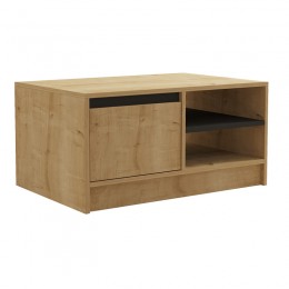 Τραπέζι σαλονιού Narli pakoworld σε oak απόχρωση 90x60x45εκ 120-000512