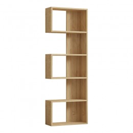 Βιβλιοθήκη Cascade pakoworld σε oak απόχρωση 51.8x22x150εκ