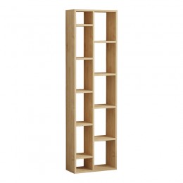 Βιβλιοθήκη Minicu pakoworld σε oak απόχρωση  44,4x19,6x150εκ 120-000527