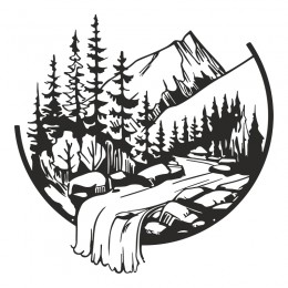 Διακοσμητικό τοίχου Mordio pakooworld μαύρο μεταλλικό Φ60x1,5εκ