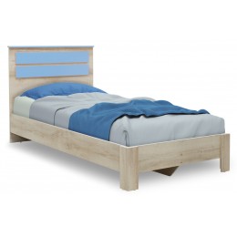 Κρεβάτι παιδικό Looney pakoworld σε χρώμα castillo-μπλε 100x200εκ 123-000076