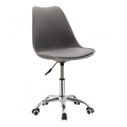 Καρέκλα γραφείου εργασίας Gaston II pakoworld PP-PU γκρι