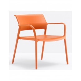 Ara 316 lounge πολυθρόνα PP ORANGE 70x64x74(61,5/42)cm
