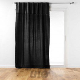 ΚΟΥΡΤΙΝΑ ΜΕ ΚΡΙΚΟΥΣ ΒΑΜΒΑΚΙ ΜΑΥΡΟ 140Χ240CM 1611257